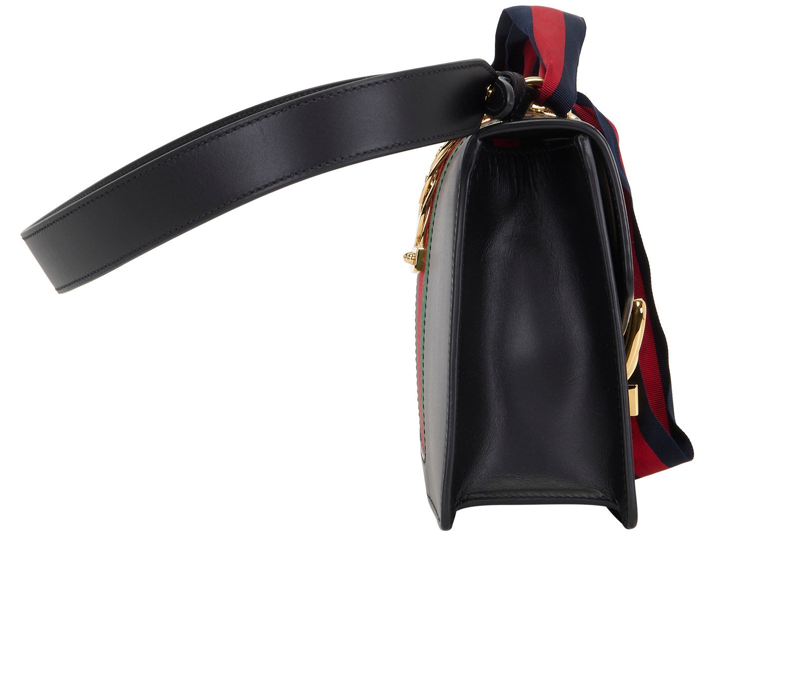 Sylvie, &pound;550, Handbags, Black, Leather, Side view